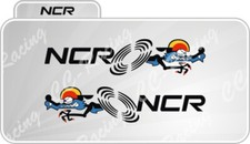2 Adesivi scudetti NCR Ducati  996 998 748 916 hypermotard small sx e dx 