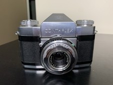 Fotocamera reflex vintage ZEISS Ikon Contaflex pellicola 35 mm/obiettivo 45 mm 1:2.8 obiettivo Tessar