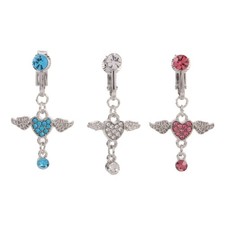  3 pezzi di finto piercing per