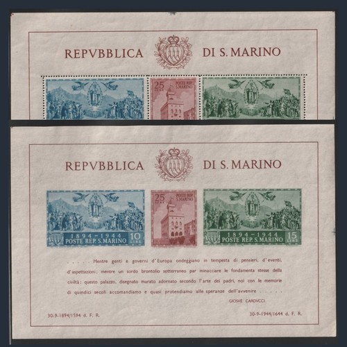 San marino 1945 foglietti - marino,