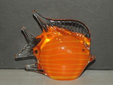 Statuina pesce vintage in vetro di Murano