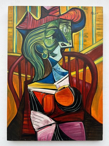 Pablo picasso dipinto olio - pablo, su