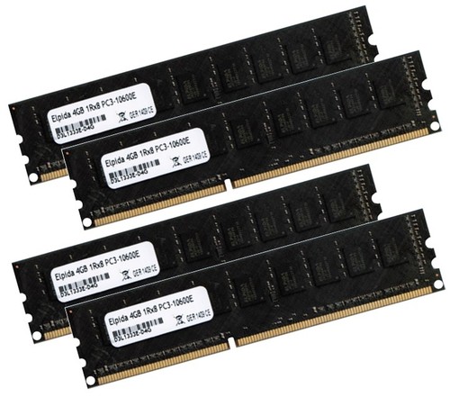 4gb 16gb ecc unbuffered - 4x, ram