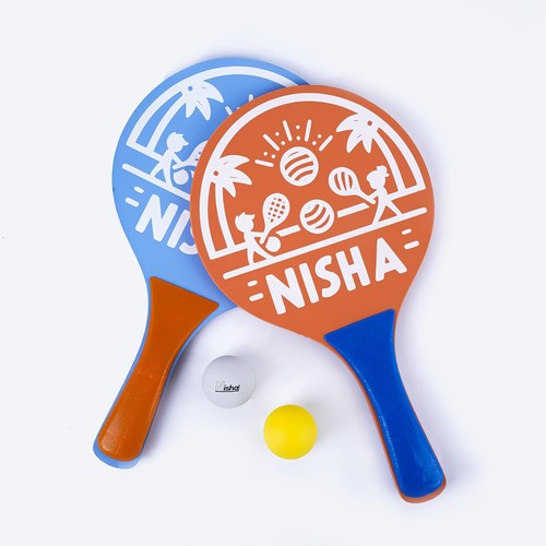 Nisha beach tennis paddle set - nisha,