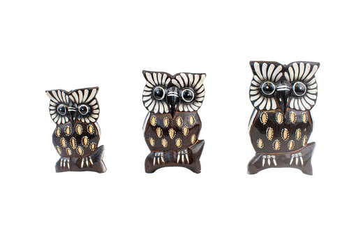 Gufo schu set - in, legno