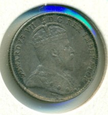 1907 CANADA CINQUE CENTESIMI