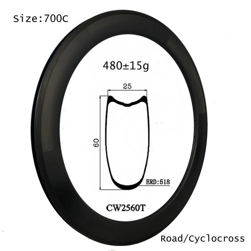Cerchio bici strada fibra - , di