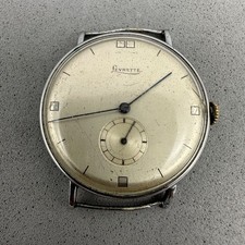 Levrette vintage watch manual wind 1940s/50s -35 mm / running  / need service