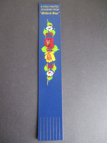 Leather bookmark milford star - leather,