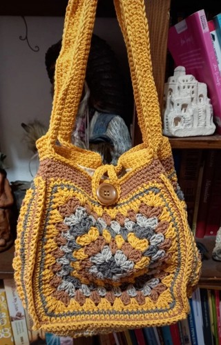 Borsa quadrotta stile - quadrotta, granny