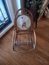 Sedia Per Bambini In Bambu. Singolare Nel Suo Genere. Schienale In Tela SIMPSON