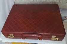 valigia 24 ore vintage firmata munari similpelle marrone senza chiave