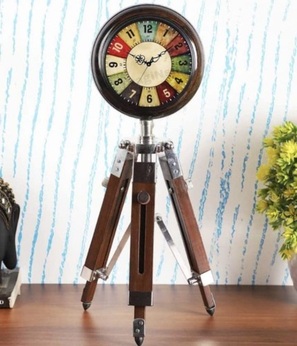 Antico orologio legno con - antico,