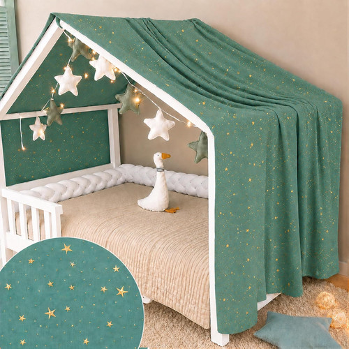 Tenda per letto montessori - tenda,