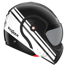 Casco tetto RO9 Boxxer Sting nero bianco ribaltabile anteriore moto moto bici
