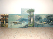 Lotto 4 Quadri olio su tela