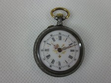 OROLOGIO DA TASCA PRETE SUORA CROCE ORO SACERDOTE CHIESA CIPOLLA TASCHINO VOTIVO