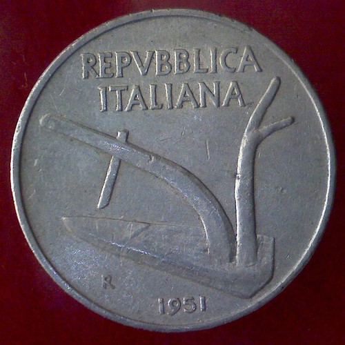 Repubblica italiana lire - italiana,