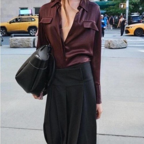 Zara satin effect - effect, shirt