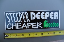 ADESIVO da surf Steeper Deeper Cheaper Hoodoo sci snowboard resort V57B vintage