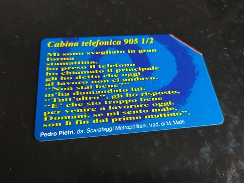 Scheda telefonica usata - scheda,