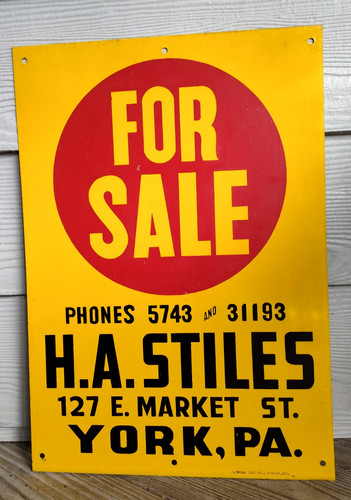 Vintage york metal h a - vintage, pa