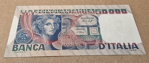 Cinquantamila 50000 lire volto - 50000,