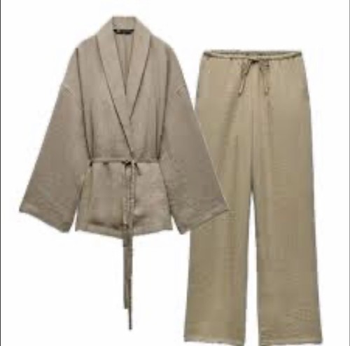Kimono zara con cintura - zara,