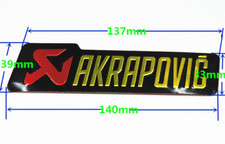 Adesivo AKRAPOVIC alta temperatura scarico terminale BMW YAMAHA APRILIA SUZUKI 2