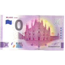 0 € ZERO EURO SOUVENIR BANCONOTA ITALIA 2025 - MILANO DUOMO