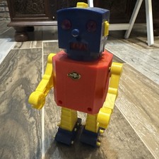 Raro robot spaziale giocattolo vintage MORTOYS ROBBIE HONG KONG ROBOT incompleto