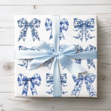 Blue Coquette Bow Wrapping