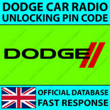 DODGE RADIO PIN SBLOCCO CODICE