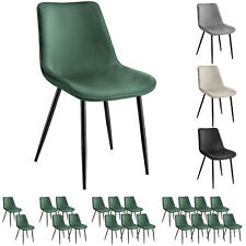 Set Sedie Sala da Pranzo Monroe Effetto Velluto Imbottite Ergonomiche Salotto