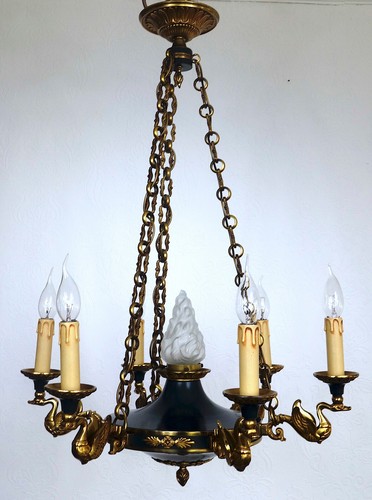 Lampadario francese lucien gau - lampadario,