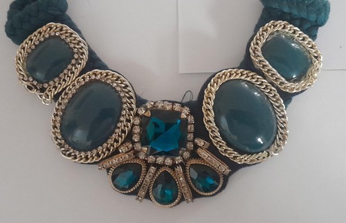 Collana girocollo dorata con - girocollo,