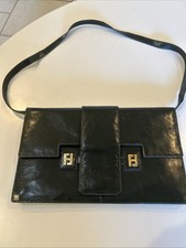 Vtg Rare FENDI Italy FF Green