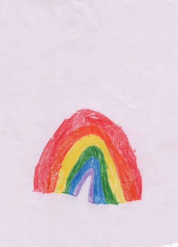 Disegno arcobaleno di - di, happy