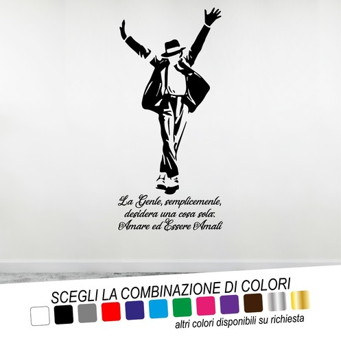 Adesivo murale frase gente - adesivo,