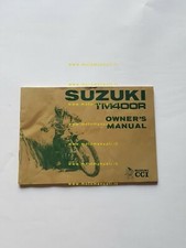 SUZUKI Cross TM 400 R 1971 CYCLONE manuale uso inglese originale owner's manual 