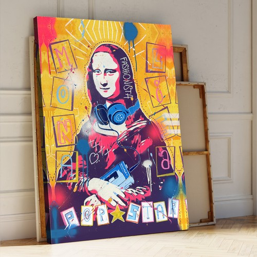 Stampe popart gioconda pop art - popart,