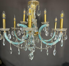 Lampadario vintage tiffany blu - vintage,
