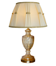 Lampada da tavolo classica salotto elegante lusso cristallo AMBRA con paralume;