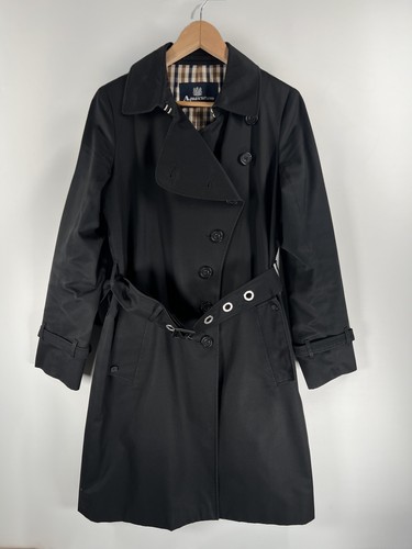 Aquascutum trench coat nero - aquascutum,