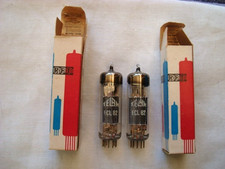 TELAM/RFT ECL82, COPPIA BEN ABBINATA, NUOVO VECCHIO STOCK, TUBI SPLENDIDAMENTE REALIZZATI IN OTTIME CONDIZIONI