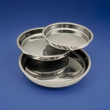 AMC Set 3 Vassoi Acciaio Inox