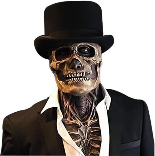 Maschera teschio terrificante