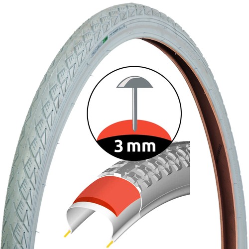 Gomme bici retrò - grigio, 28"