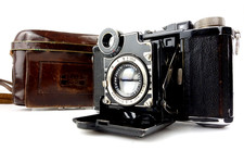 Zeiss Ikon Super Nettel Zeiss Tessar 5 cm f2,8 nero/nichel Y32168 jn020