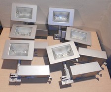 I GUZZINI K555 LOTTO STOCK 6 FARI FARETTI PROIETTORI A ROTAZIONE 360° + 2 BARRE